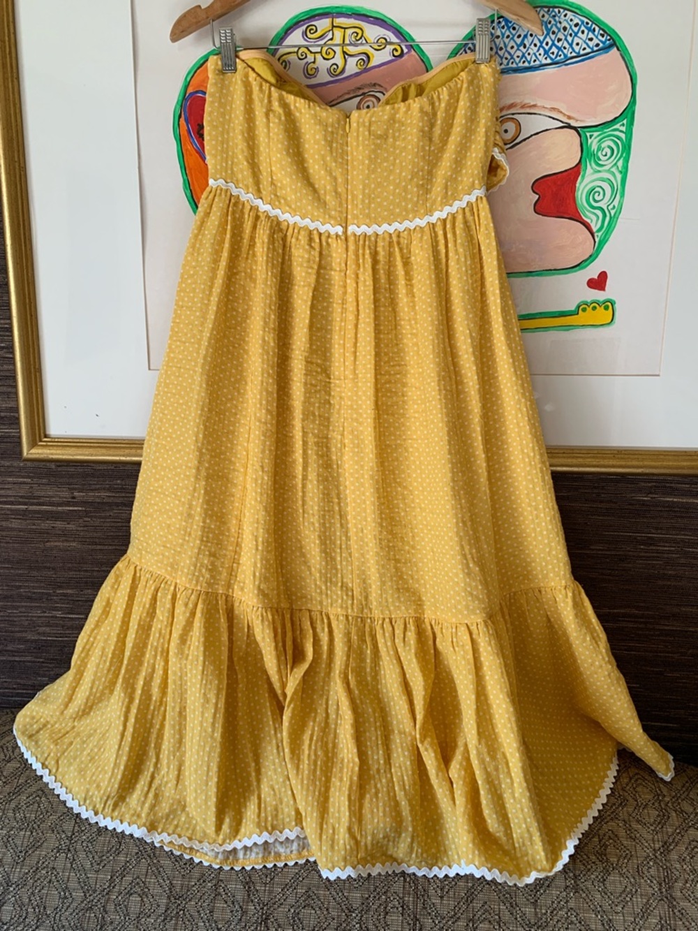 Delightful Design Yellow Polka Dot Midi Dress With Pockets
Lulus. - Picture 15 of 16